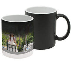Tazza magica con foto e grafica per comunione