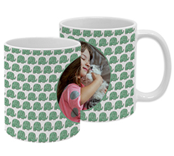 Tazza Panoramica Elefantini verdi