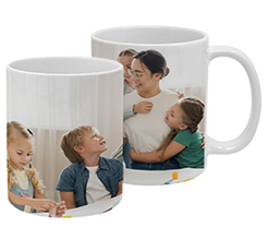 Tazza in ceramica con foto a campo pieno maestra e bambini