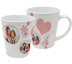 Tazza colazione con foto e grafica per la mamma