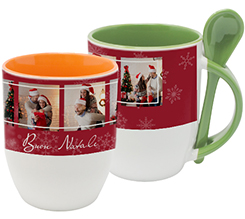 Tazza con Cucchiaino Red Christmas