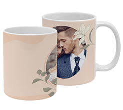 Tazza matrimonio panoramica Fiori Delicati