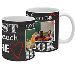 Tazza panoramica con grafica con scritte e immagine