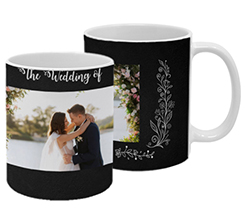 Tazza panoramica personalizzata con grafica per matrimonio