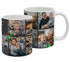 Tazza panoramica Collage natalizio