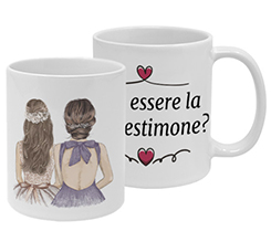 Tazza panoramica Donna testimone sposa