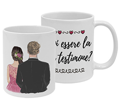 Tazza panoramica Donna testimone dello sposo