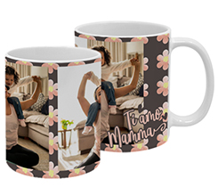 Tazza personalizzata con foto e grafica per la mamma