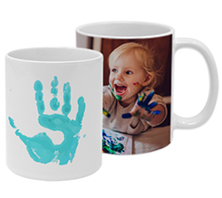 Tazza panoramica Impronta azzurra