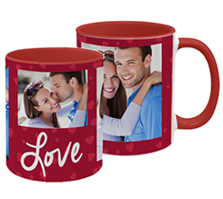 Tazza panoramica Love con foto come regalo per san valentino