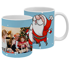 Tazza personalizzata con grafica di natale e immagine