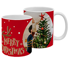 Tazza personalizzata con grafica renna come regalo di natale