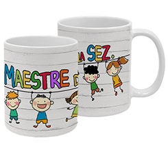tazza per maestre con grafica a tema da personalizzare