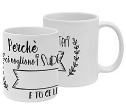 tazza per maestra con grafica superpoteri