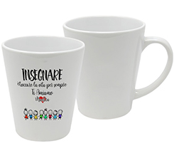 tazza da colazione per insegnanti con grafica insegnare