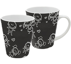 tazza per maestra con grafica lavagna