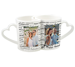 Tazze coppia personalizzate con grafica per S. Valentino