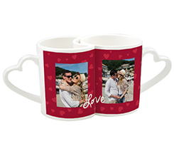 Tazze coppia personalizzate con foto e grafica Love
