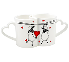 Tazze coppia con grafica Love Sweet sheep