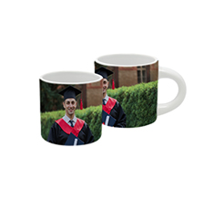 Tazzina espresso con foto laurea