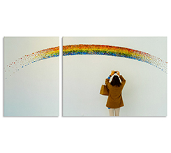 Stampa su tela in pannelli asimmetrici per le tue immagini