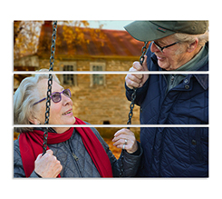 Tre pannelli orizzontali per la tua stampa