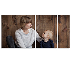 Tre pannelli di dimensioni diverse per la creazione del tuo quadro