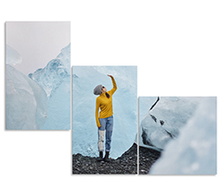 Tre tele a formare dei gradini in discesa per i tuoi pannelli personalizzati