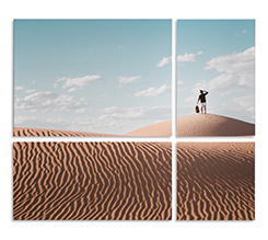 4 pannelli differenti per la creazione della tua stampa