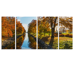 Tela da 4 pannelli personalizzata con immagine paesaggio