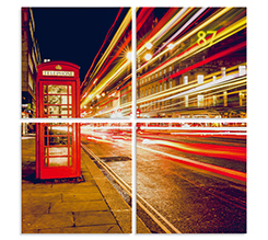 Tela 4 pannelli Quadrati