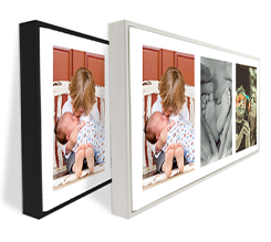 Tela americana panoramica collage con 3 riquadri