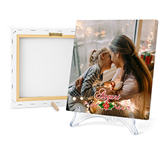 Tela light con grafica natalizia Auguri