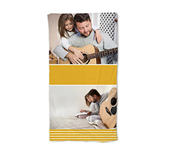 Telo mare per lui con grafica collage