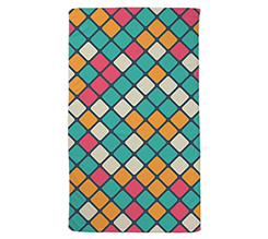 Telo Mare in spugna 100x170 rombi colorati
