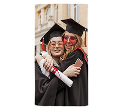 Telo mare in spugna 100x170 con foto laurea