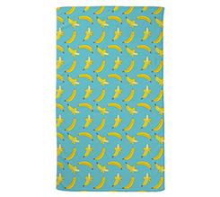 Telo mare con grafica banane stilizzate