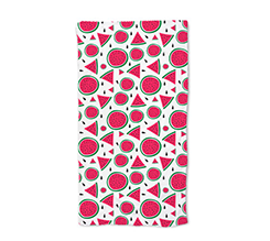 Telo mare in spugna con grafica fette di anguria