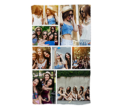 Telo mare collage con immagini amiche