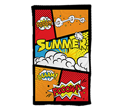 Telo mare 90x150 con grafica Fumetto