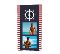 Telo mare con foto grafica marine