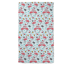 Telo mare con pattern fenicotteri