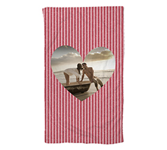 Telo mare grafica cuore con immagine