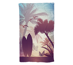 Telo mare large personalizzato con grafica esotica