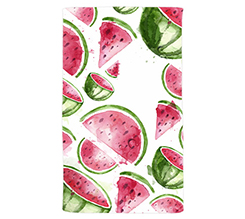 Telo mare in spugna con grafica anguria