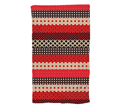 Telo mare large con grafica pois