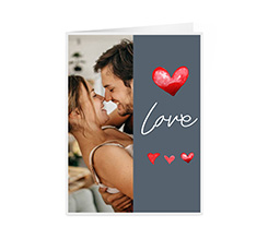 Biglietto auguri pieghevole per la festa degli innamorati