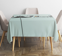 Tovaglia quadrata festa del papà con dedica