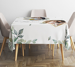 Tovaglia con grafica ti voglio bene per la festa della mamma