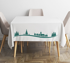 Tovaglia quadrata con grafica Marry Chrismas